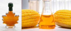 Comparison between maple syrup and corn syrup