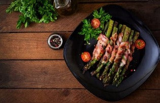 Maple Bacon Wrapped Asparagus
