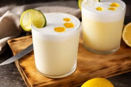 Maple Pisco Sour Cocktail