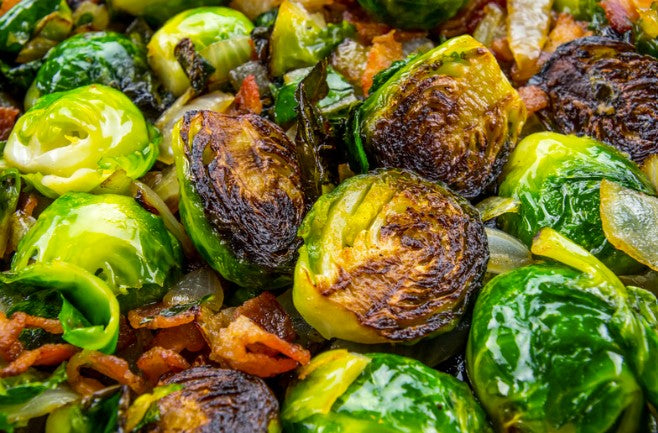 Maple Roasted Brussels Sprouts