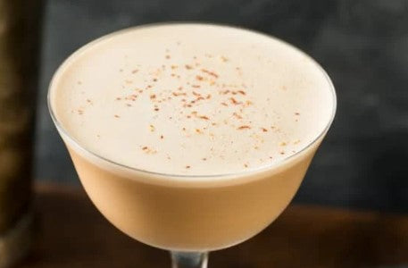 Maple Whiskey Flip Cocktail