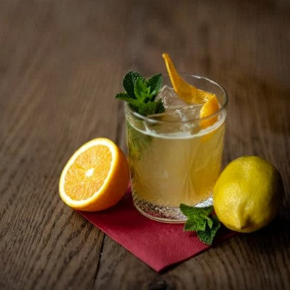Maple Bourbon Smash Cocktail