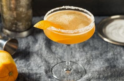 Maple Sidecar with Orange Cocktail